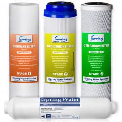 F4 for Standard Reverse Osmosis RO Systems with Post Carbon Replacement Supply Filter Cartridge Pack Set