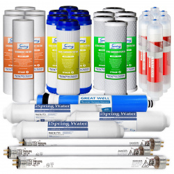 iSpring F31KU100 3-Year Set for 7-Stage 100GPD UV Alkaline Reverse Osmosis Water Filter