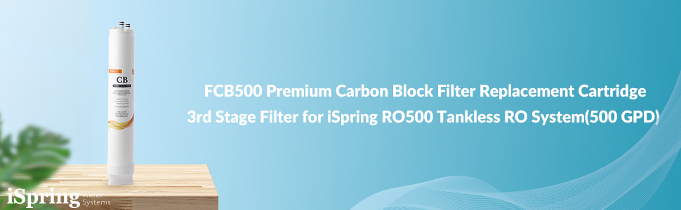 iSpring FCB500 Carbon Block Filter