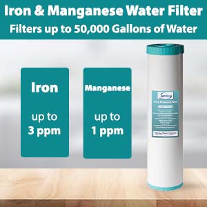 FM25B iron & manganese reducing water filter
