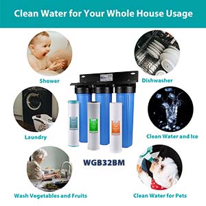 FAQ related to WGB32BM Whole House water filtration system
